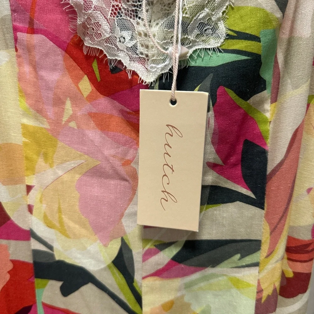 Hutch NWT Baldwin Sleeveless Lace-Trim V-Neck Slip Maxi Dress Size Small - Picture 6 of 6